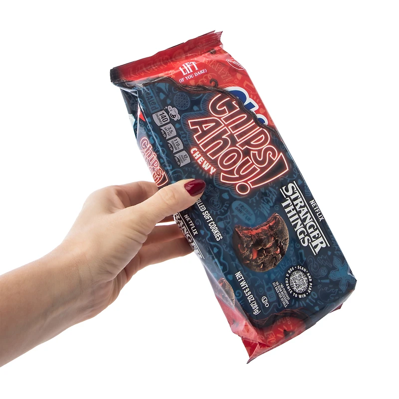 Chips Ahoy! Chewy Netflix Stranger Things Filled Soft Cookies 9.9oz
