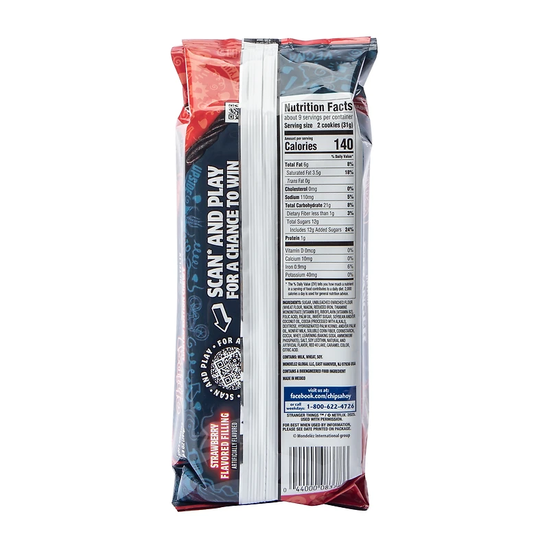 Chips Ahoy! Chewy Netflix Stranger Things Filled Soft Cookies 9.9oz