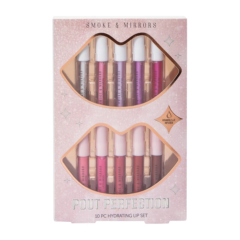 Smoke & Mirrors Pout Perfection Hydrating Lip Set 10-Count