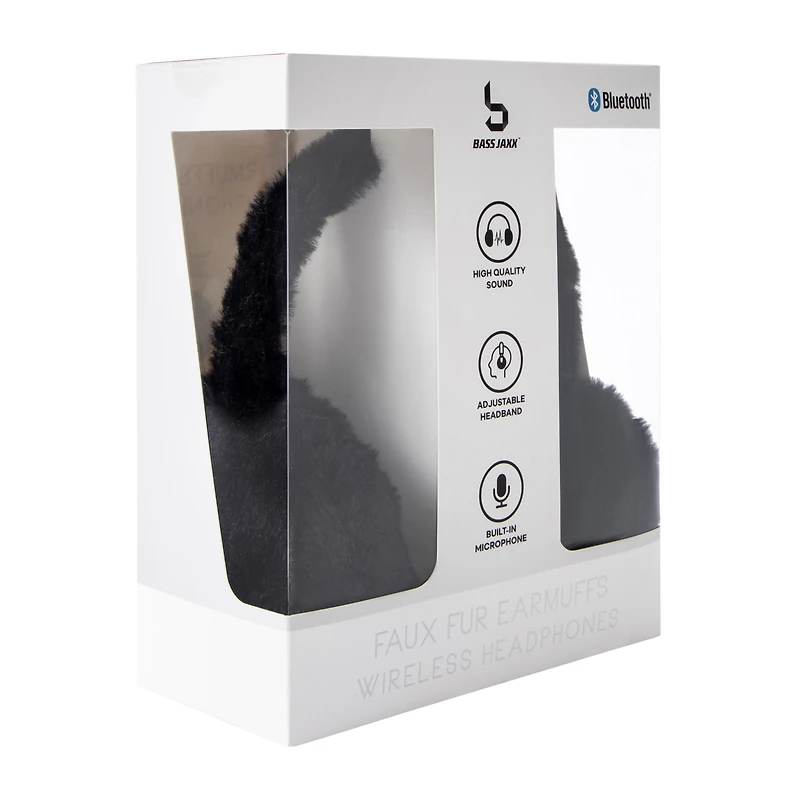 Bass Jaxx™ Faux Fur Earmuffs Wireless Headphones