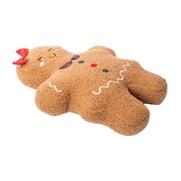 Snow Cool Gingerbread Girl Plush Pillow
