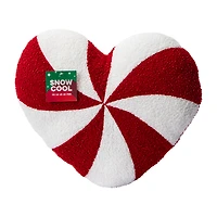 Candy Cane Heart Pillow