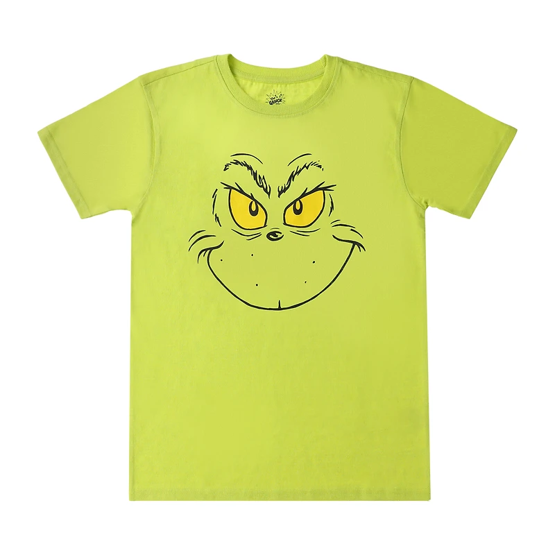 The Grinch Face Smile Graphic Tee