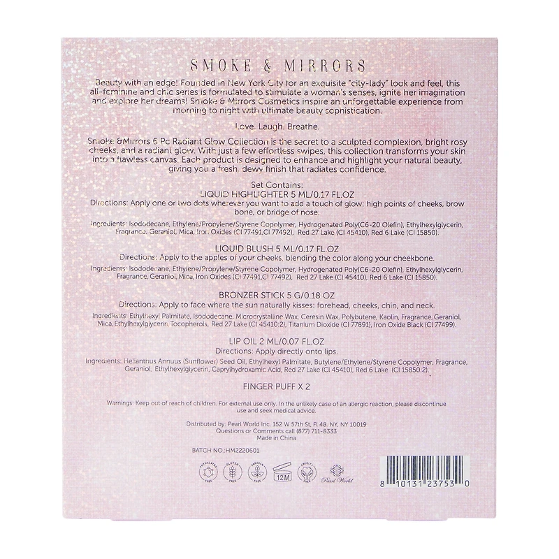 Smoke & Mirrors Glow & Go Radiant Glow Collection 6-Count