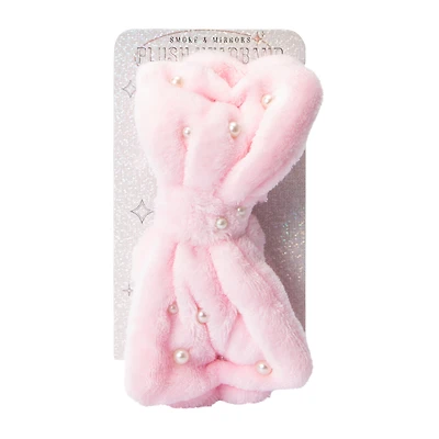 Pink Plush Spa Headband