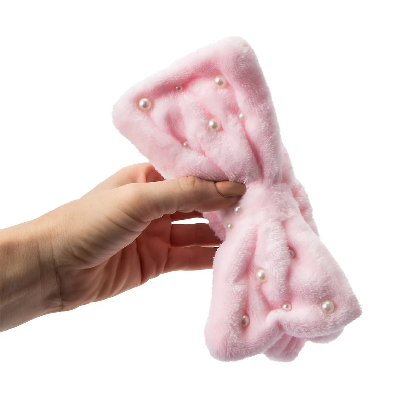 Pink Plush Spa Headband
