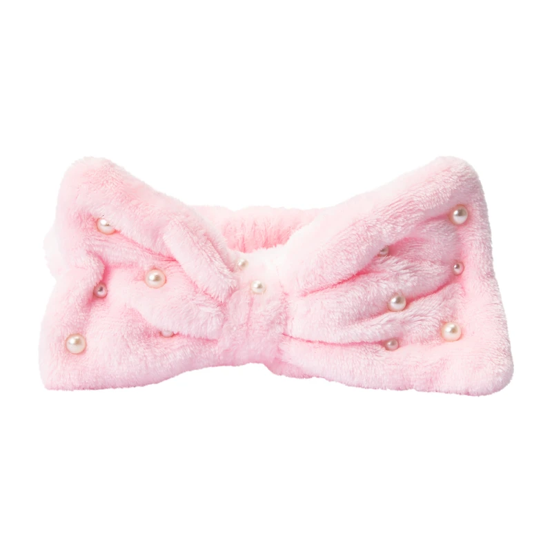 Pink Plush Spa Headband