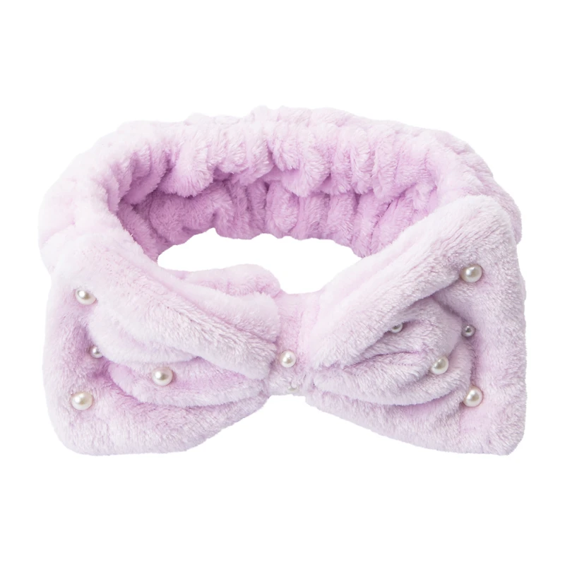 Purple Peal Plush Spa Headband