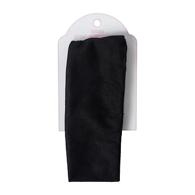 Wide Stretch Black Headband