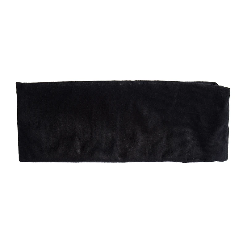 Wide Stretch Black Headband