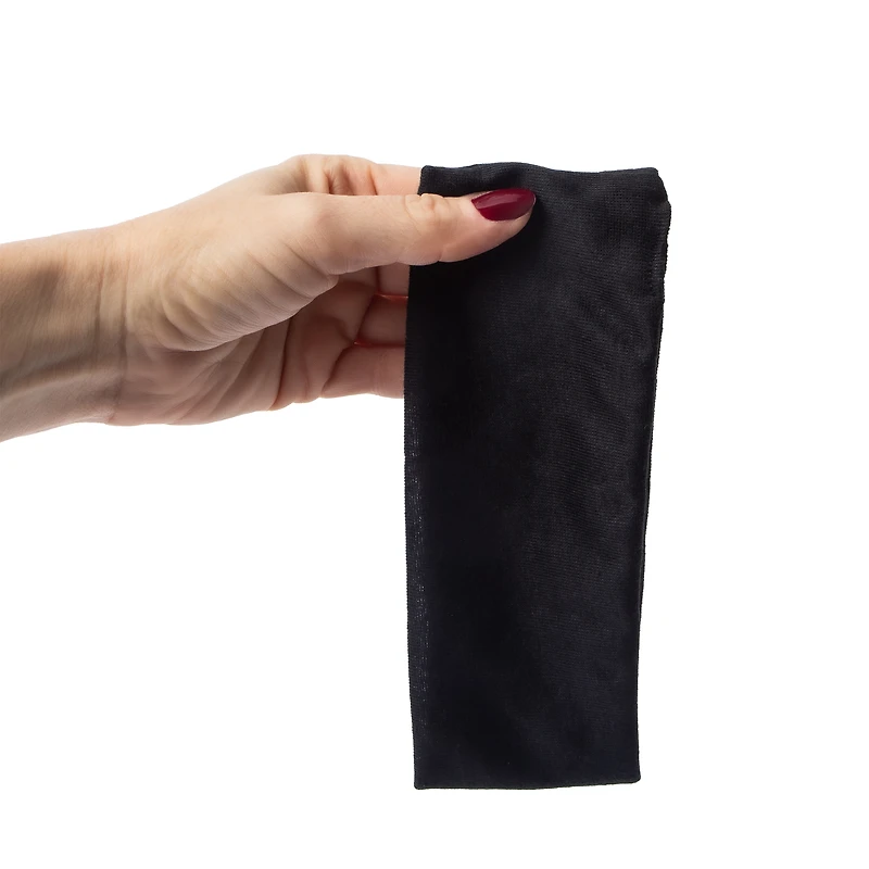 Wide Stretch Black Headband