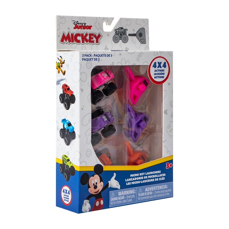 Disney Junior Mickey Micro Key Launchers 3-Pack (Styles May Vary)