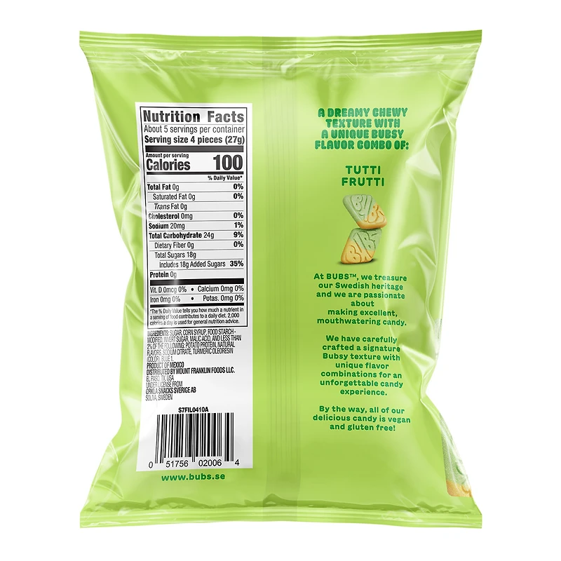 Bubs® Sour Diamond Tutti Frutti