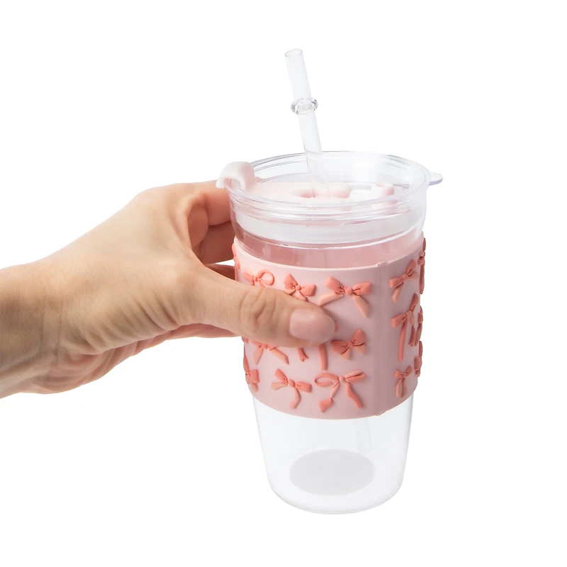 Ciao Glass Tumbler With Straw