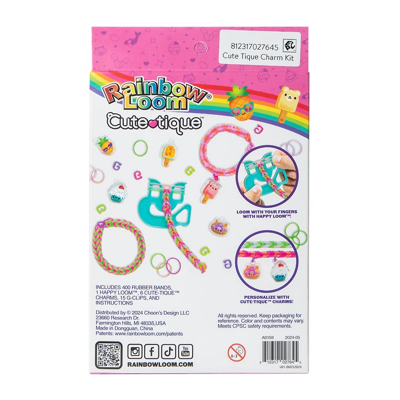 Rainbow Loom® Cutetique Yummy Charm Bracelet Kit