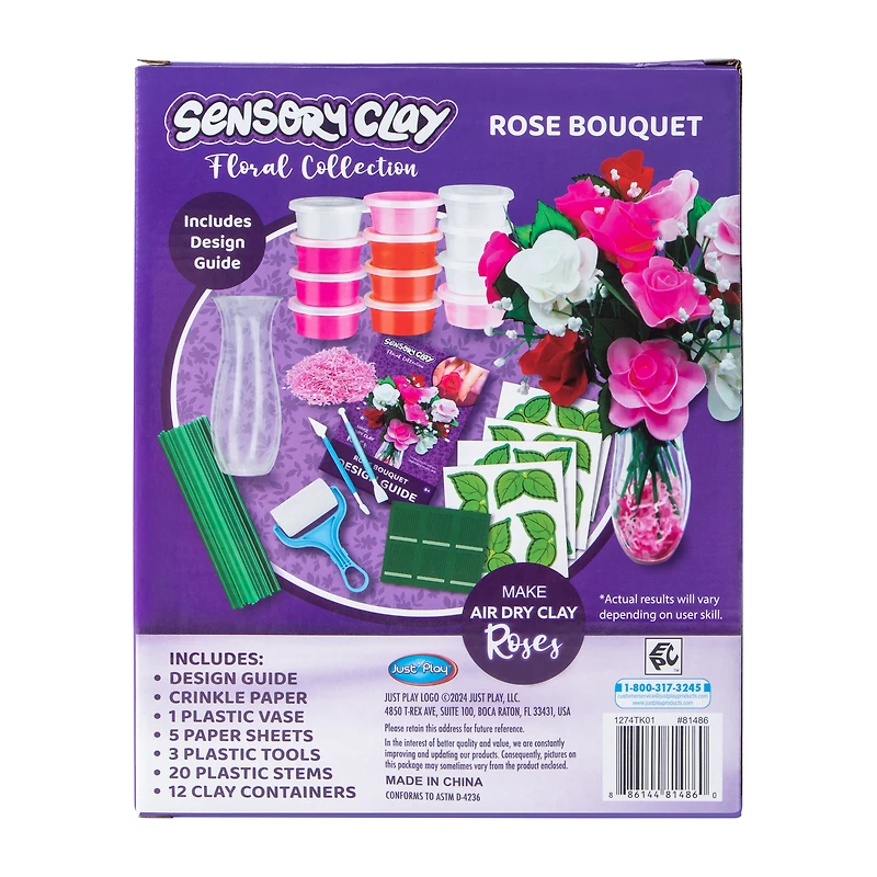 Sensory Clay Floral Collection Rose Bouquet