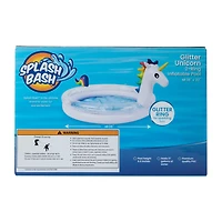 Splash Bash™ Glitter Unicorn 2-Ring Inflatable Pool
