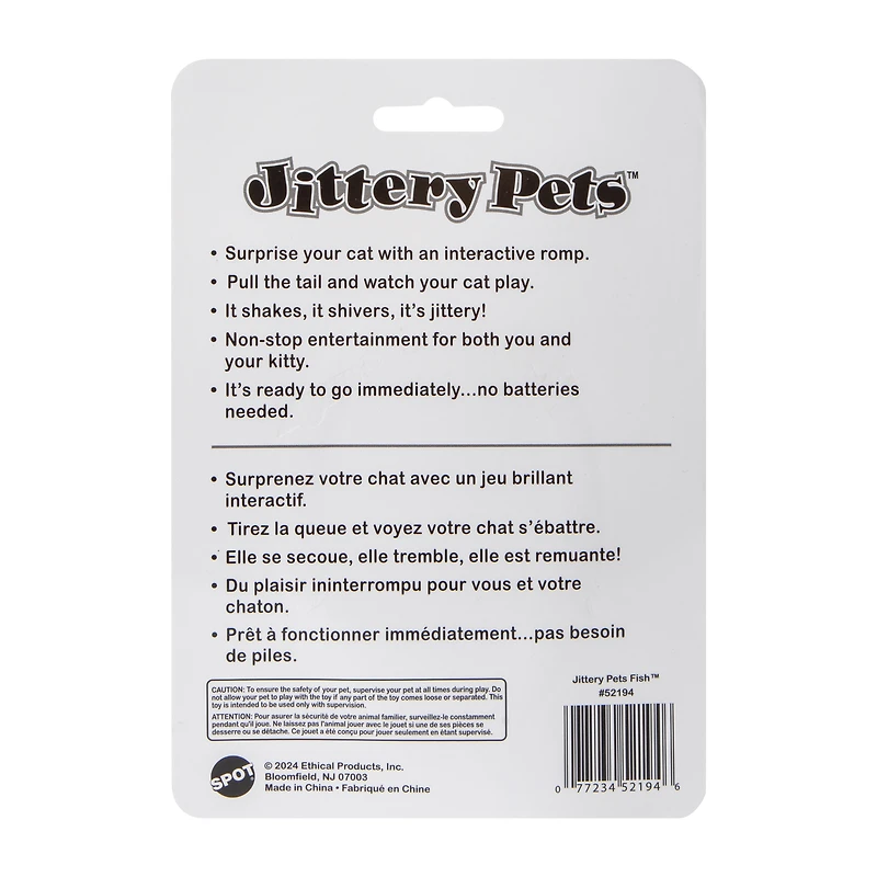Spot® Jittery Pets™ Fish Cat Toy (Styles May Vary)