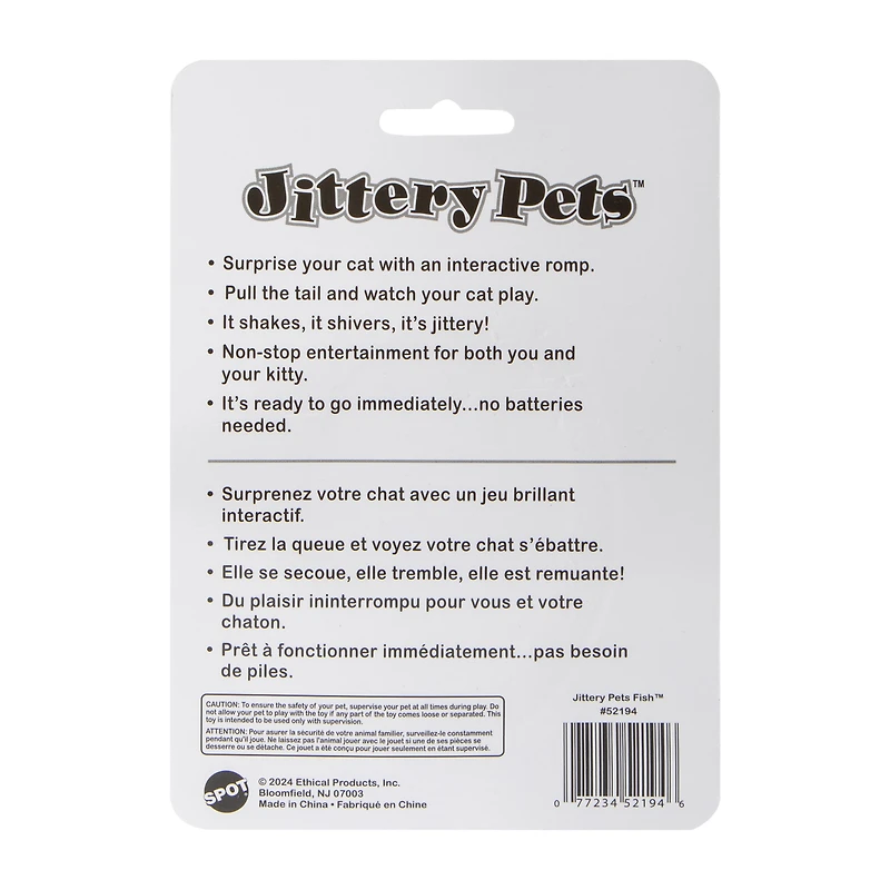 Spot® Jittery Pets™ Fish Cat Toy (Styles May Vary)