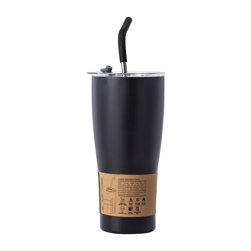 Hydraflow® Gloss Black Capri Tumbler 30oz
