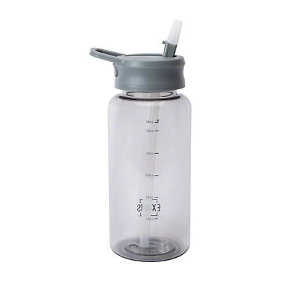 Exquis Grey Push Flip Bottle 34oz