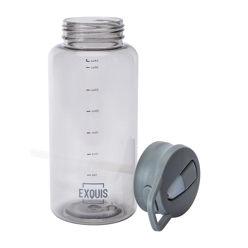 Exquis Grey Push Flip Bottle 34oz