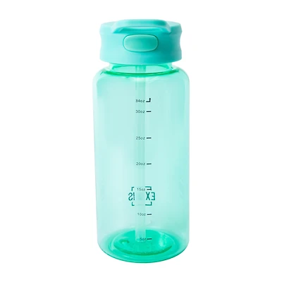 Exquis Teal Push Flip Bottle 34oz