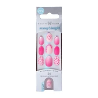 Pretty Woman Kids Collection Merry & Bright Seasonal Nails 24-Count