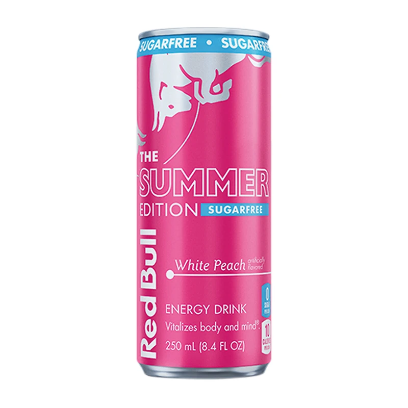 Red Bull Summer Edition White Peach Energy Drink 8.4oz