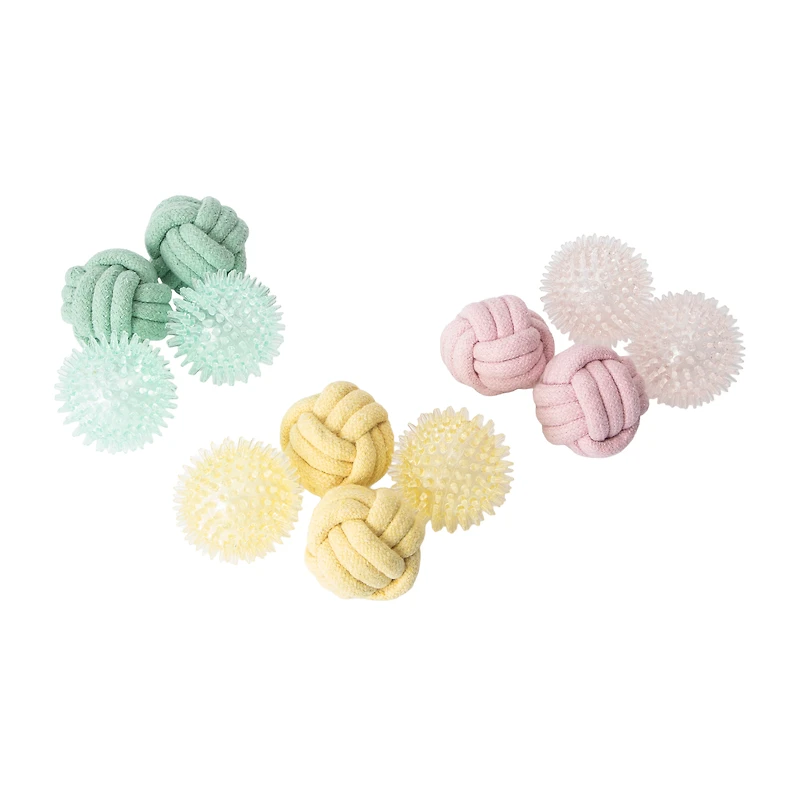 Pet Ball Toy 4-Pack (Styles May Vary)