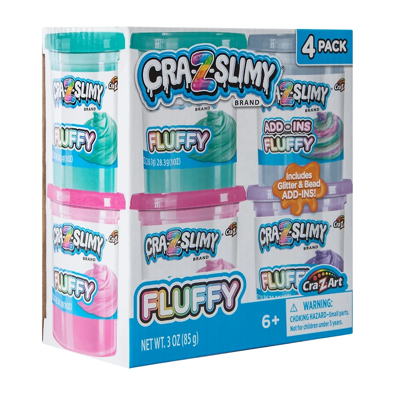 Cra-Z-Slimy® Fluffy Slime 4-Pack