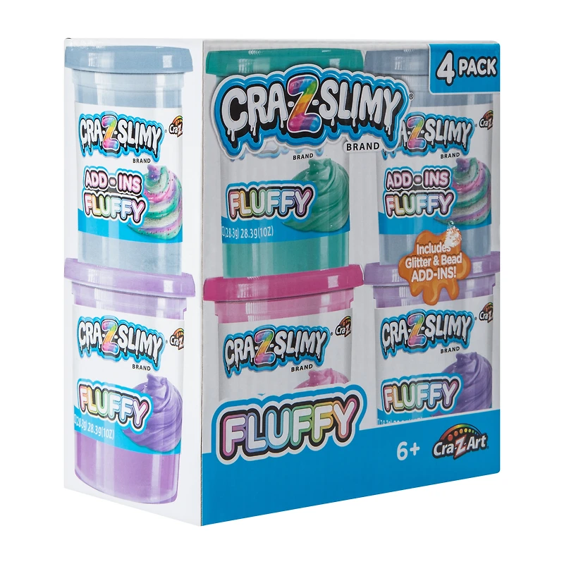 Cra-Z-Slimy® Fluffy Slime 4-Pack