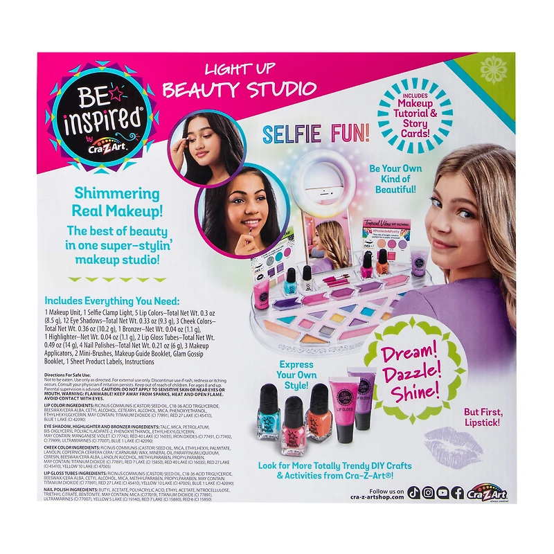 Be Inspired® By Cra-Z-Art® Light Up Beauty Studio Kit