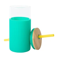 Glass Tumbler With Bamboo Lid 20oz