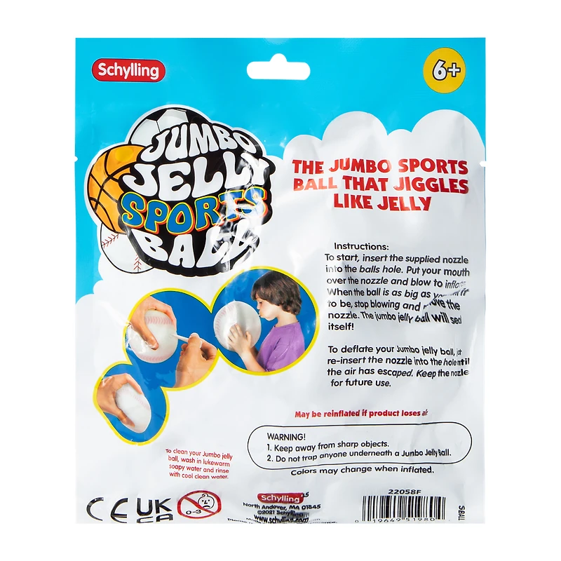 Jumbo Jelly Sports Ball (Styles May Vary)
