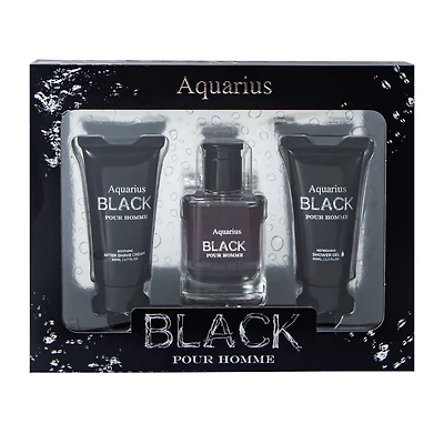 Aquarius Black Pour Homme Fragrance Gift Pack
