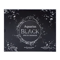 Aquarius Black Pour Homme Fragrance Gift Pack