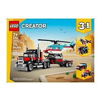Lego® Creator™ 3-In-1 Flatbed Truck With Helicopter Building Toy