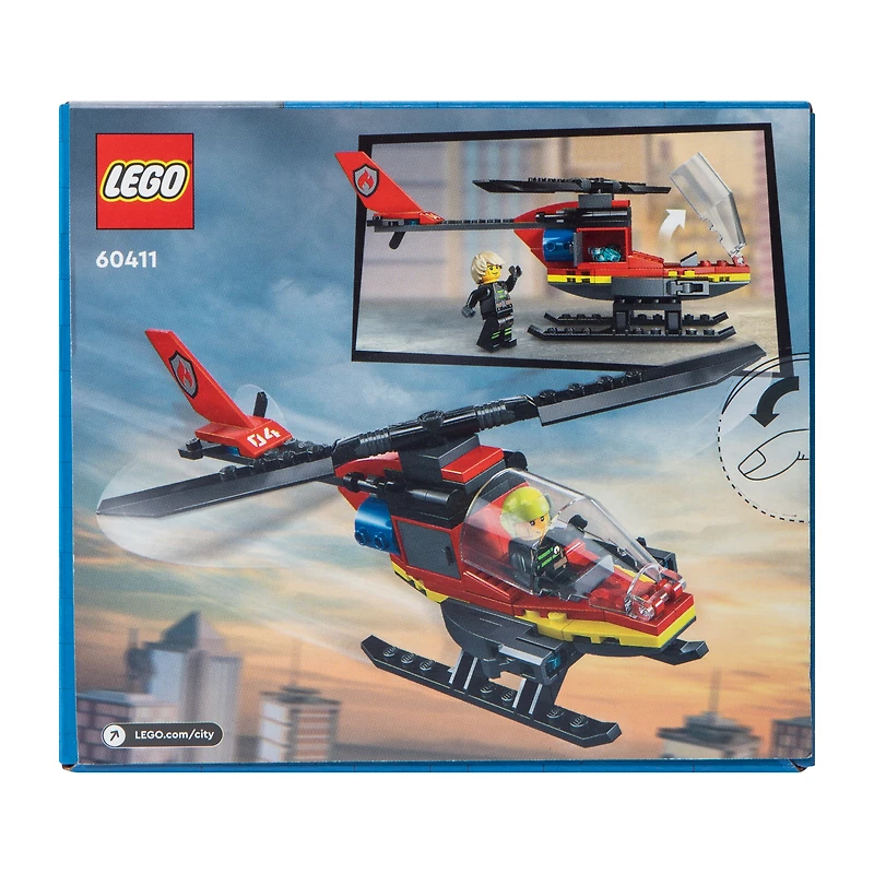 Lego® City Fire Rescue Helicopter Building Toy