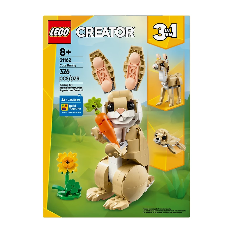 Lego® Creator™ 3-In-1 Cute Bunny Building Toy
