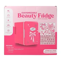 Customizable Beauty Fridge With Stickers