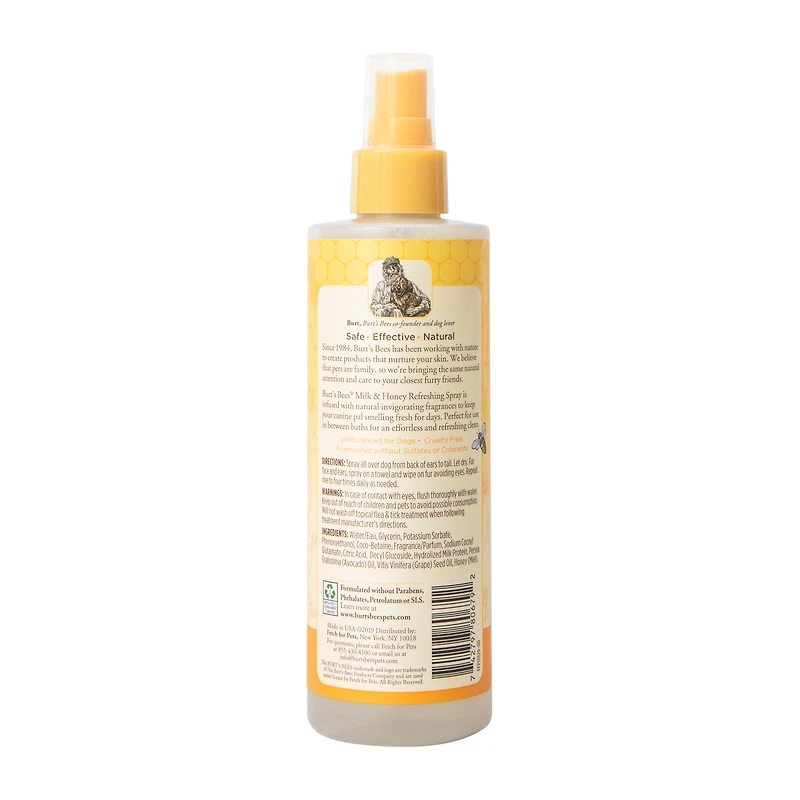 Burt's Bees® For Dogs Milk & Honey Refreshing Spray 8oz