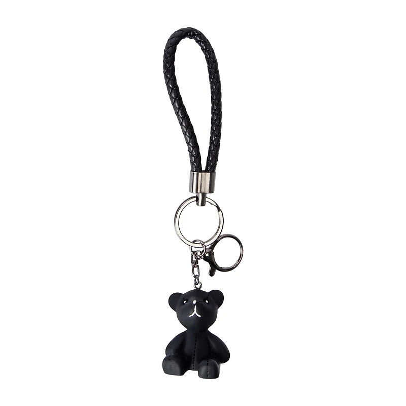 Charmed Black Bear Charm Key Ring