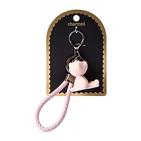 Charmed Pink Bear Charm Key Ring