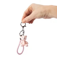 Charmed Pink Bear Charm Key Ring