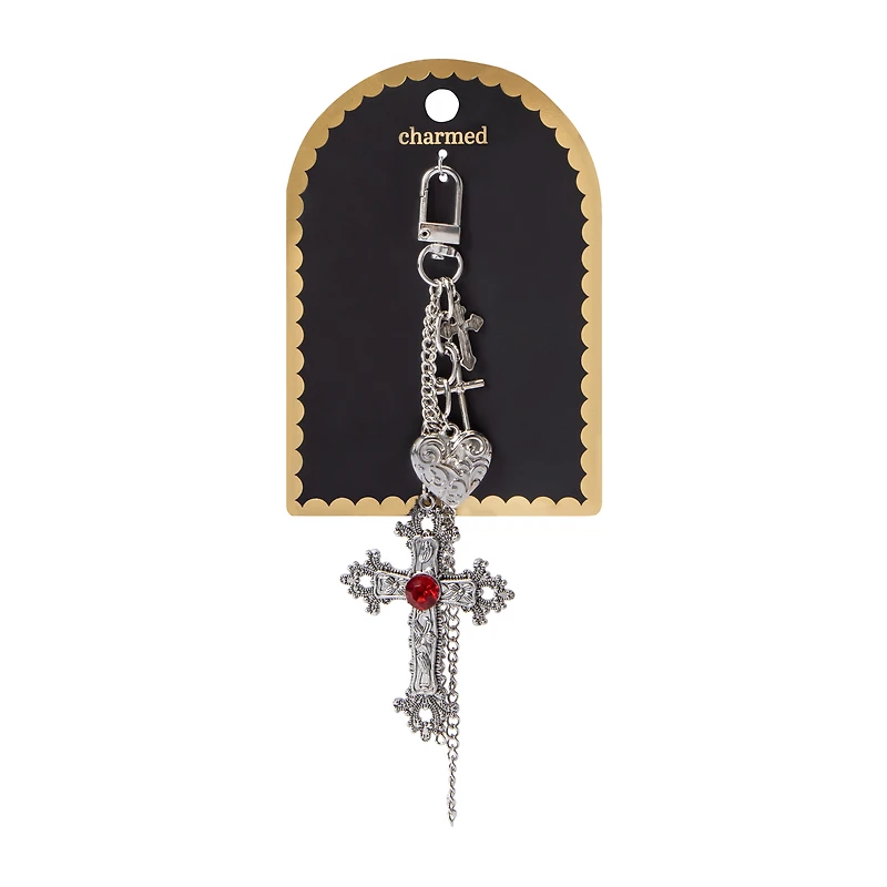 Charmed Goth Cluster Key Ring