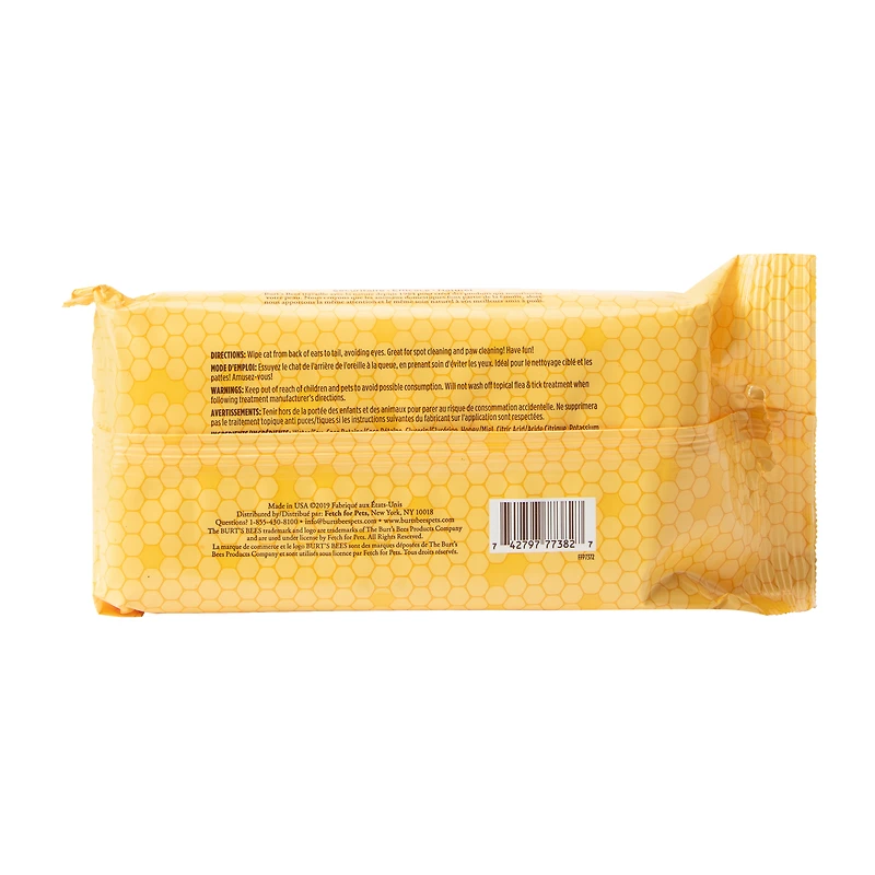 Burt's Bees® For Cats Dander Reducing 50-Wipes