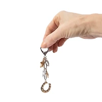 Charmed Luck Charm Cluster Key Ring