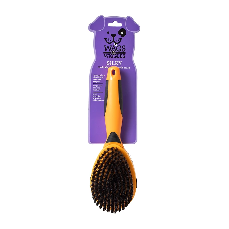 Wags & Wiggles Silky Dual Sided Bristle Brush