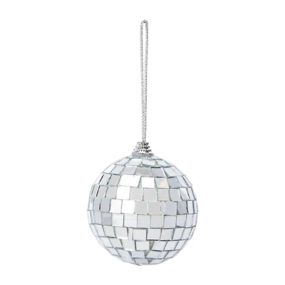Snow Cool Christmas Disco Ball Ornament